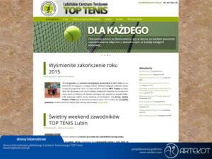 Strona firmy Top Tenis