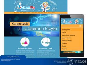 Responsywna strona CMS dla ChemFiz