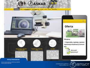 Responsywna strona CMS dla Askar