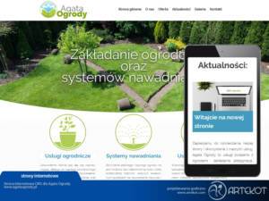 Strona internetowa CMS Agata Ogrody